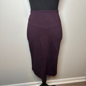 Ann Taylor High Waist Pencil Skirt | Plum Purple Midi | Size 6